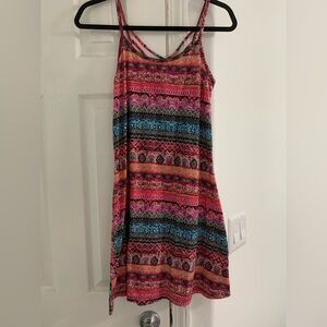 Multicolor Sleeveless Summer Dress